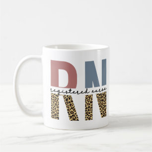 Taza De Café Graduación de la enfermera Cheetah Print de RN