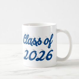 Taza De Café Graduación de la promoción de 2026 en escritura az
