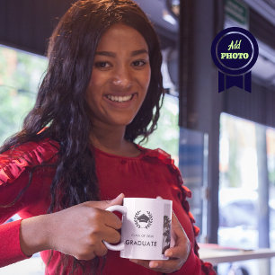 Taza De Café Graduación de Licenciado Moderno Gorra de Graduaci