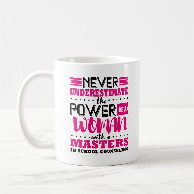 Taza De Café Graduación de Maestría Consejera de Asesoramiento  (Izquierda)