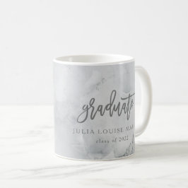 TAZA DE CAFÉ GRADUACIÓN DE MÁRMOL Y ORO ROSA