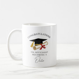 Taza De Café Graduación de Médico Personalizada