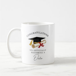 Taza De Café Graduación de Médico Personalizada