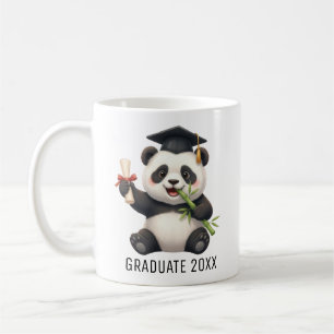 Taza De Café Graduación de Panda Personalizada