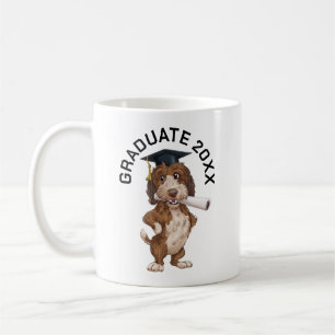 Taza De Café Graduación de perro personalizada
