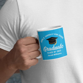 Taza De Café Graduación de Personalizado de Graduado Cute Sky B