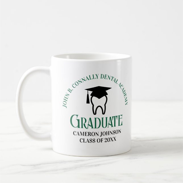Taza De Café Graduación de Personalizado de la Escuela Dental V (Izquierda)
