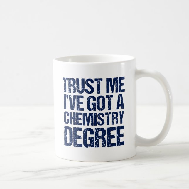 Taza De Café Graduación de Química Graduada Humor Chem Graduado (Derecha)