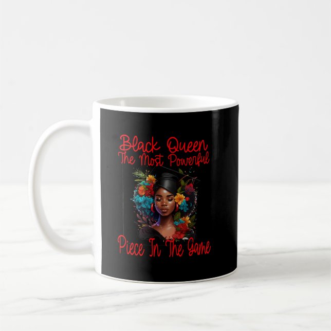 Taza De Café Graduación de Reina Negra 2023 Pieza más poderosa (Izquierda)