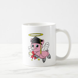 Taza De Café Graduación del ángel del cerdo