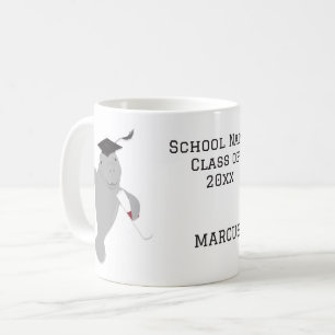 Taza De Café Graduación del título de máster de máscaras