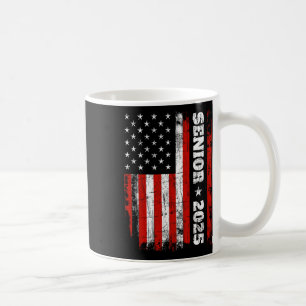 Taza De Café Graduación Diseño De Camisas 2025 Con Bandera Esta