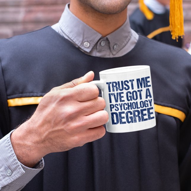 Taza De Café Graduación divertida en psicología (Subido por el creador)