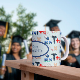 Taza De Café Graduación en la escuela de enfermería