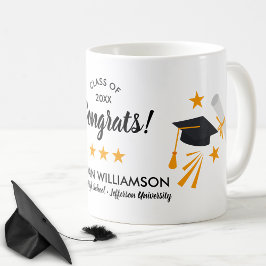 Taza De Café Graduación Graduación Grad Cap Grad Name Clase 20X