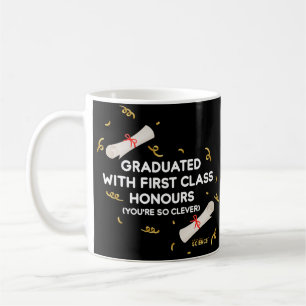 Taza De Café Graduación: Graduado Con Honores De Primera Clase