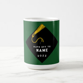 Taza De Café Graduación Keepsake Gift Green