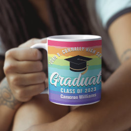 Taza De Café Graduación LGBTQ para Personalizado de Graduación 