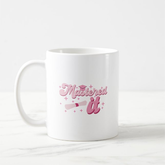 Taza De Café Graduación MBA de licenciado en licenciatura en te (Izquierda)