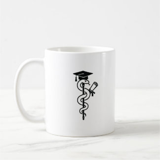 Taza De Café Graduación Médica Serpiente Divertida