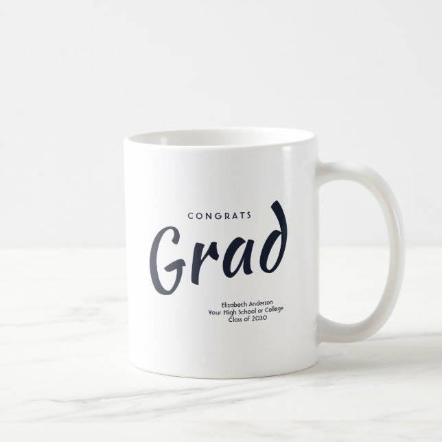 Taza De Café Graduación personalizada (Derecha)
