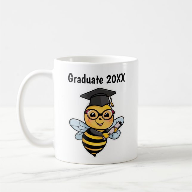 Taza De Café Graduación personalizada de abee (Izquierda)