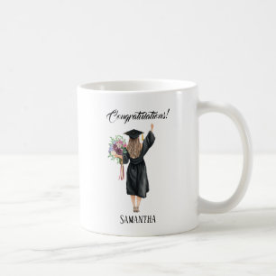 Taza De Café Graduación personalizada de acuarela (8)