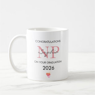 Taza De Café Graduación Personalizada de Enfermera Practicante