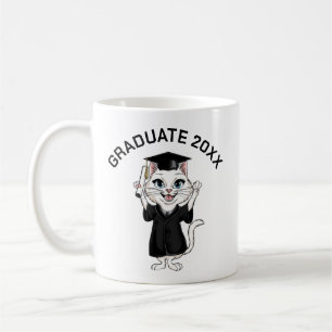 Taza De Café Graduación personalizada de gato
