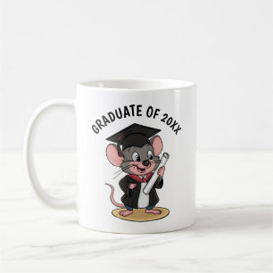 Taza De Café Graduación personalizada del ratón