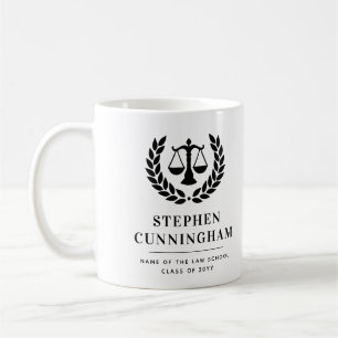 Taza De Café Graduación personalizada en la Facultad de Derecho