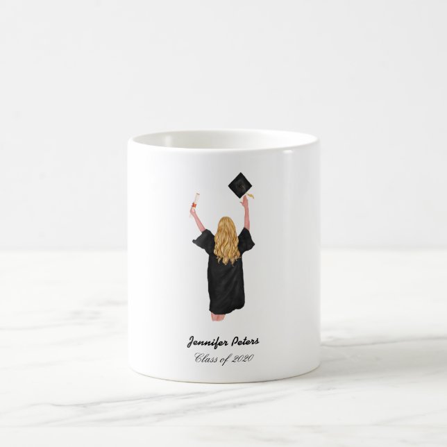 Taza De Café Graduación personalizada Mug - Clase de 2020 (Centro)