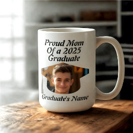 Taza De Café Graduación personalizada para mamá o papá orgullos