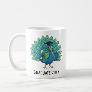 Taza De Café Graduación Personalizada Pavo Real