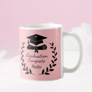 Taza De Café Graduación personalizada y clásica de felicitacion