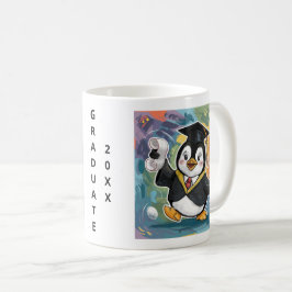 Taza De Café Graduación pingüina personalizada