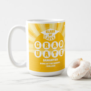 Taza De Café Graduación Retro Sunshine