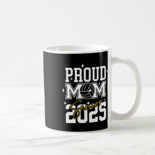 Taza De Café Graduación secundaria de Volleyball Mom 2025