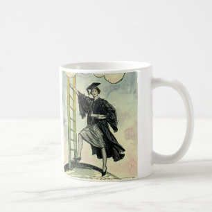 Taza De Café Graduación Vintage, Ascendiendo en la Escala Corpo