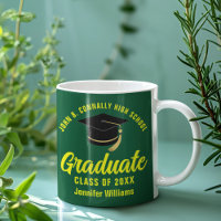 Graduado Amarillo Verde Personalizado 2025 Graduac