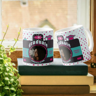 Taza De Café Graduado Cámara fotográfica Vintage Art Trendy Cut