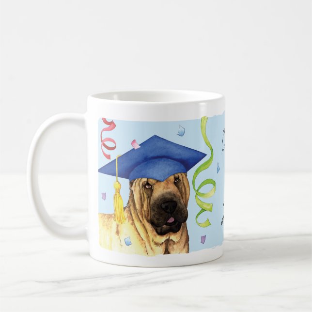 Taza De Café Graduado chino de Shar-Pei (Izquierda)