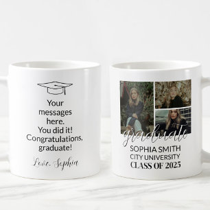 Taza De Café Graduado con Felicitaciones Personalizadas de 3 Fo