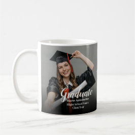 Taza De Café Graduado de Escuela Secundaria Graduación Moderna