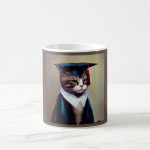 Taza De Café Graduado de gato