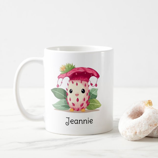Taza De Café Graduado de guardería de Kawaii Personalizado pers (Con donut)