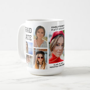 Taza De Café Graduado de guiones modernos y multifotografía