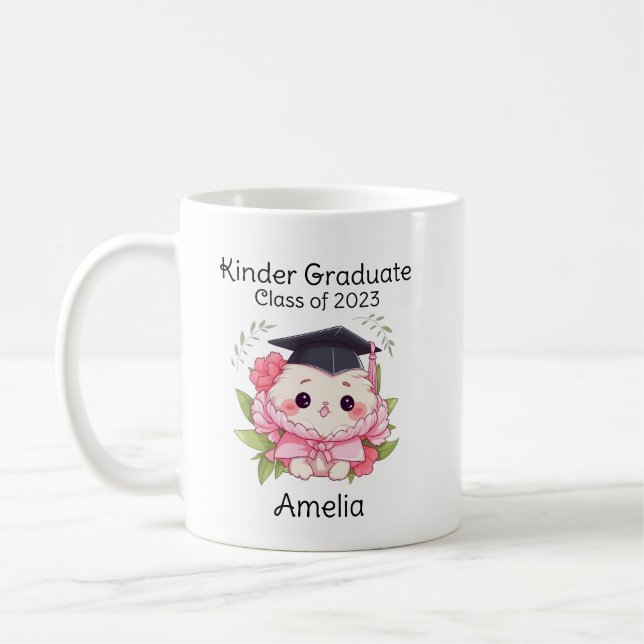 Taza De Café Graduado de jardín de infantes (Izquierda)