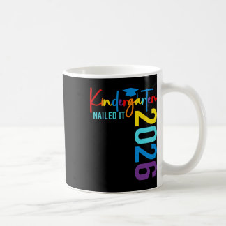 Taza De Café Graduado de jardín de infantes 2026 Lo clavó