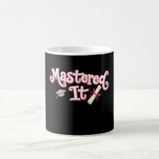 Taza De Café Graduado de Maestría Graduado de Maestría